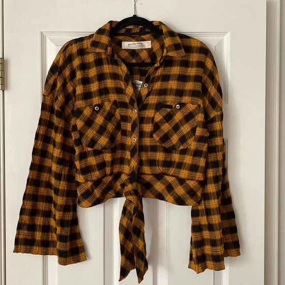 Free People Sakura Plaid Top - Picture 4 of 7